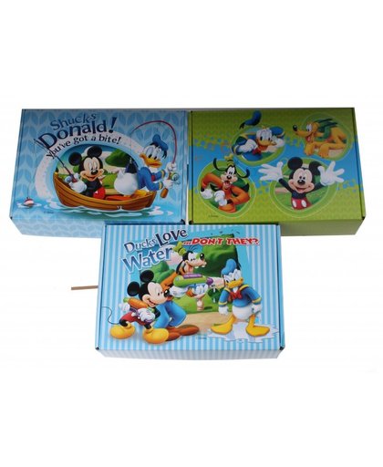 Disney Kartonnen opbergdozen Clubhouse 23 x 16 cm 3 stuks