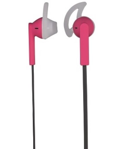 Hama Joy Sport Stereo Earphones, grey/pink