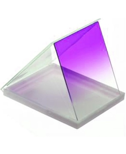 square gradual change purple color lens filter(paars)