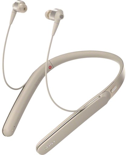 Sony 1000X mobiele hoofdtelefoon Stereofonisch In-ear, Neckband Goud Bedraad en draadloos