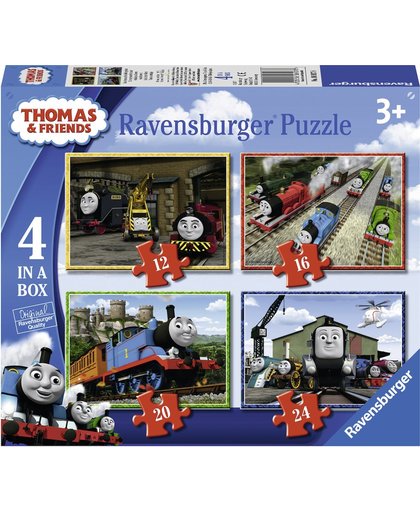 Ravensburger Thomas & Friends 4in1box puzzel - 12+16+20+24 stukjes - kinderpuzzel