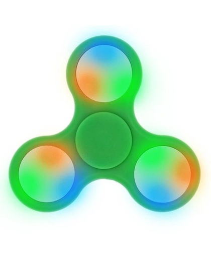 Luxe Fidget spinner LED Groen | Hand spinner | Anti-stress | Ontspanning