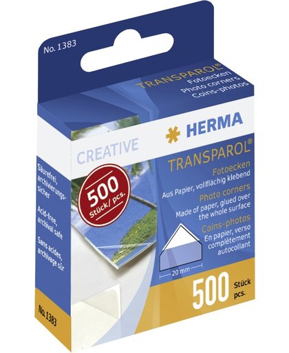 HERMA Transparol fotohoekjes dispenser 500 st. fotohoekje