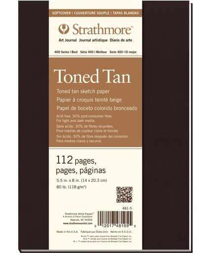 Strathmore 400-series Toned Tan Art Journal 14x21 cm soft cover