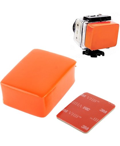 ST-46 Drijvende spons Backdoor met 3M Sticker voor GoPro Hero 4 / 3+ / 3 / 2 / 1 (Oranje)