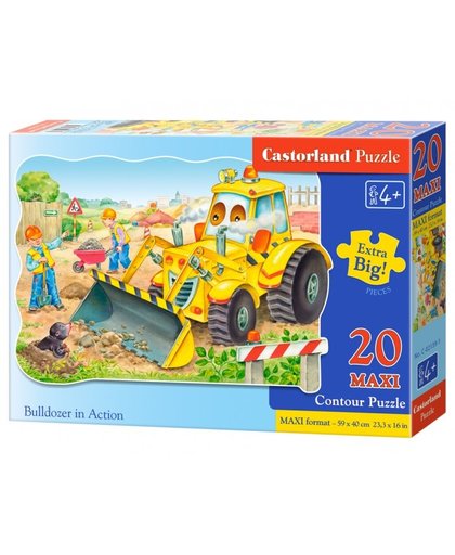 Castorland legpuzzel Bulldozer in action Maxi 20 stukjes