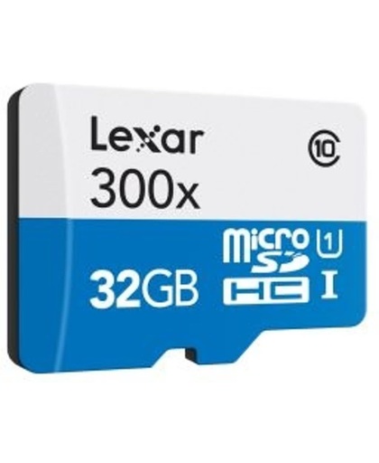 Lexar microSDHC High Speed 32GB zonder Adapter Class 10 300x