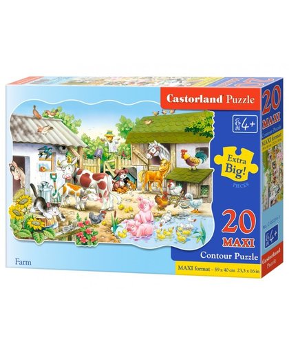 Castorland legpuzzel Farm Maxi 20 stukjes