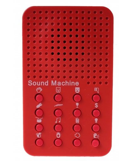Eddy Toys sound machine rood 6 x 10 cm