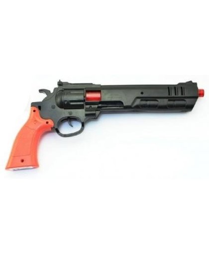 Eddy Toys pistool met geluid kunststof zwart 36,5 cm