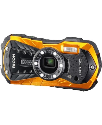 Ricoh WG-50 Compactcamera 16MP 1/2.3'' CCD 4608 x 3456Pixels Zwart, Oranje