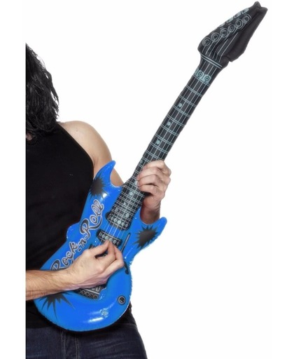 Opblaasbare blauwe elektrische gitaar 99 cm