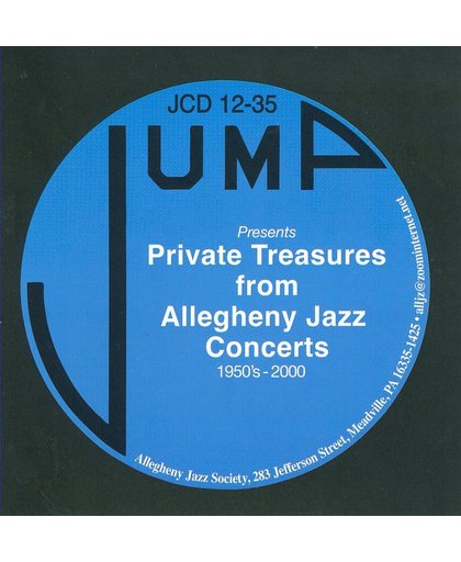 Private Treasures From  Allegheny Jazz Concerts 1950-2000