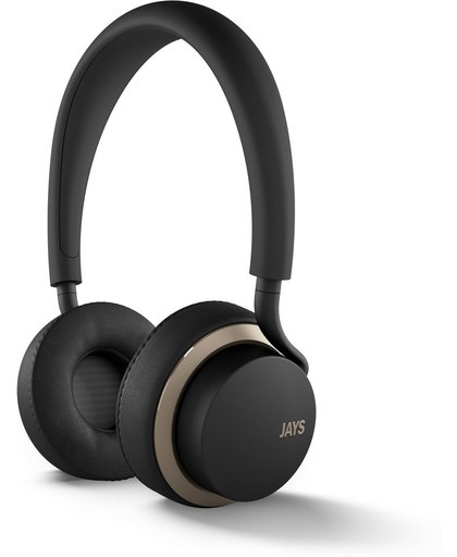 u-JAYS - On-Ear Koptelefoon - Gemaakt voor Apple iOS iPod / iPhone / iPad - Zwart & Goud