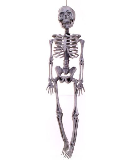 Skelet hangend 40 x 11 cm. (Halloween)