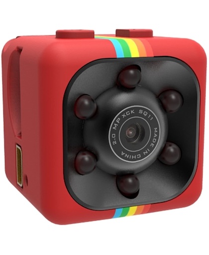 Mini Spy Camera Full HD 1080P Resolutie – Mini Camera Full HD 1080p 30FPS – Kleur Rood