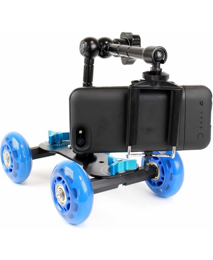 Captec Dolly - Dolly voor GoPro, Smartphone, DSLR, video camera - GoPro Stabilizer