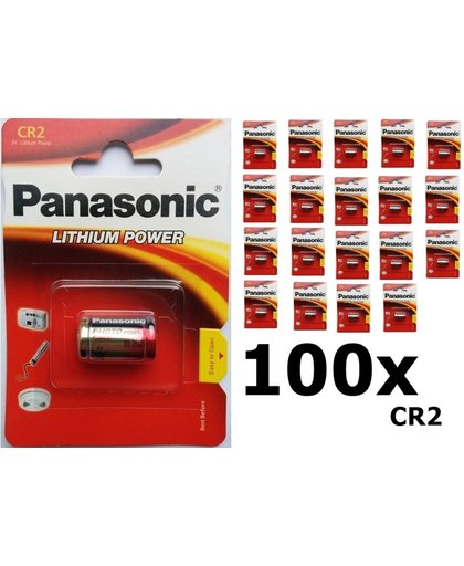 100 Stuks - Panasonic CR2 blister Lithium batterij