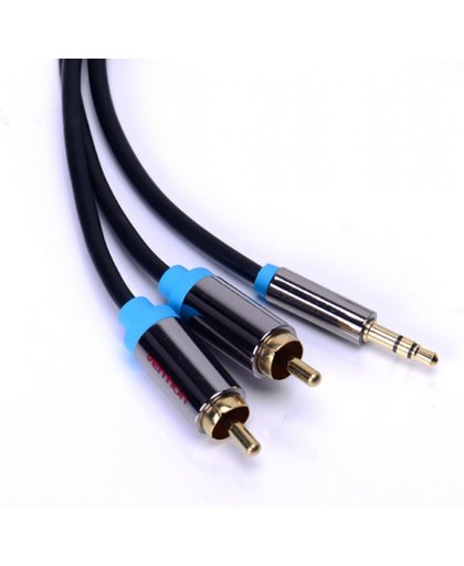 Audio kabel 3.5mm Jack naar 2x RCA Audio / 2 meter