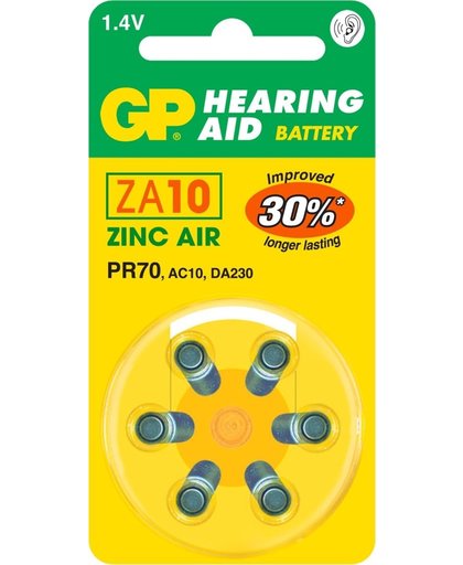 GP Batteries Hearing Aid ZA10 Zink-lucht 1.4V niet-oplaadbare batterij