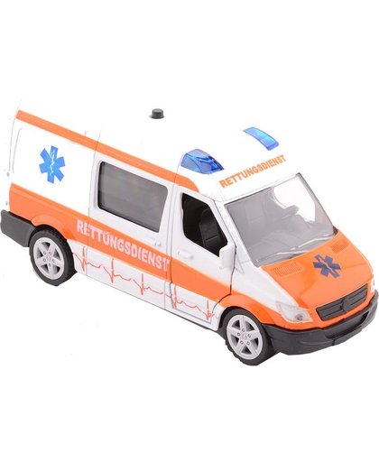 Johntoy ambulance Super Cars met licht en geluid 17 cm