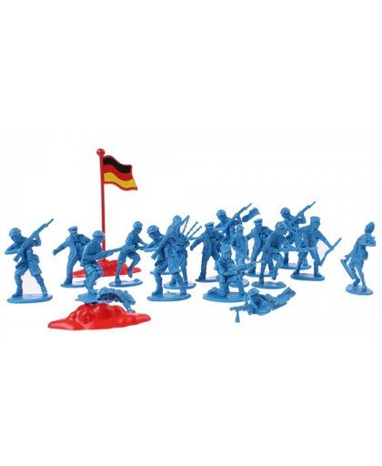 Toi Toys leger speelset Duitsland 21 delig blauw