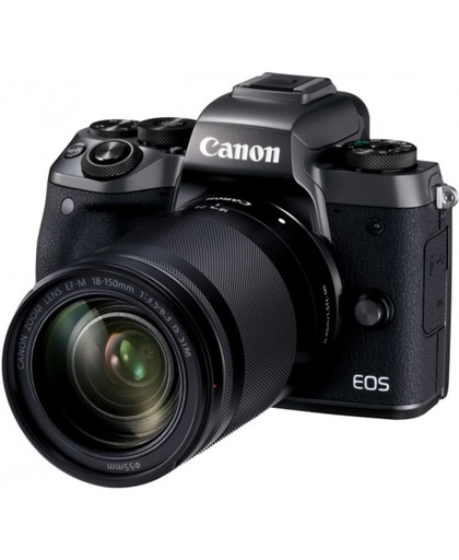 Canon EOS M5 + 18-150 + adapter MILC 24,2 MP CMOS 6000 x 4000 Pixels Zwart