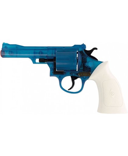 Johntoy klappertjespistool Denver 22 cm blauw