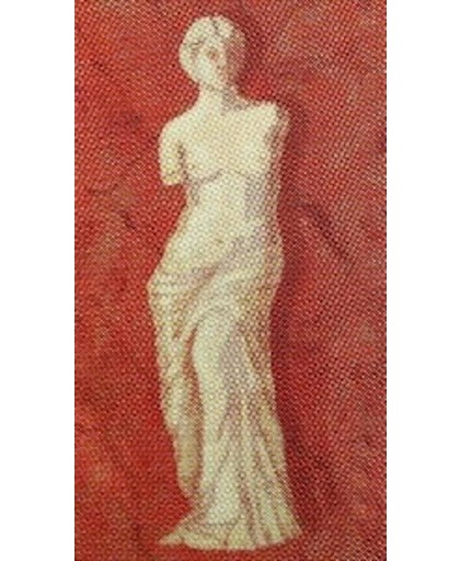 Verfsjabloon Muur Grieks beeld dame. 80 x 35