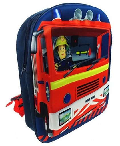 Brandweerman Sam 3D rugzak 8 liter jongens blauw