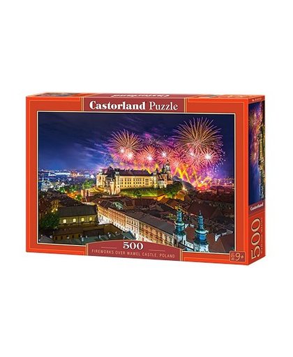 Castorland legpuzzel Fireworks over Wawel castle 500 stukjes