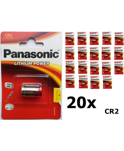20 Stuks - Panasonic CR2 blister Lithium batterij