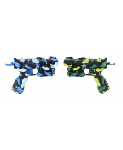 Toi Toys Battle set foam blaster 5 delig groen/blauw