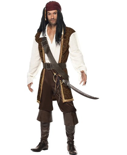 High Seas Piraten kostuum maat M - Heren piraat pak