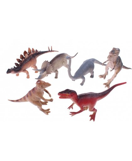 Toi Toys speelset dinosaurussen 6 delig 20 cm