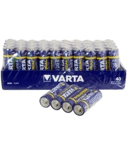 VARTA - Made in Germany - AA BATTERIJEN 1,5V – SET 40 STUKS – MINSTENS 2 JAAR HOUDBAAR
