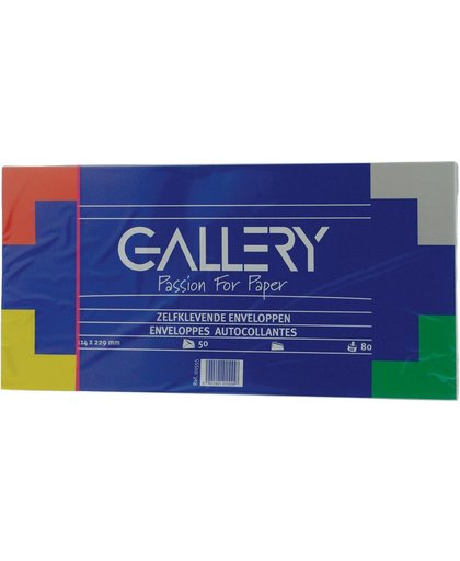29x Gallery enveloppen 114x229mm, stripsluiting, pak a 50 stuks