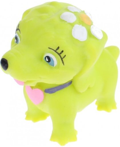 Toi Toys elastisch hondje groen 12 cm