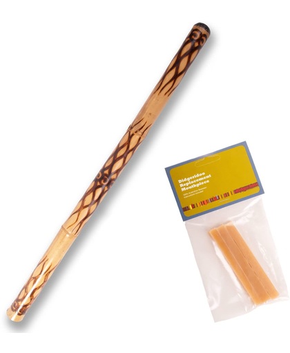 Australian Treasures Didgeridoo ''flamed'' + Australische bijenwas