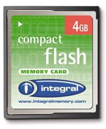 Integral 4GB CompactFlash Card 4GB CompactFlash flashgeheugen