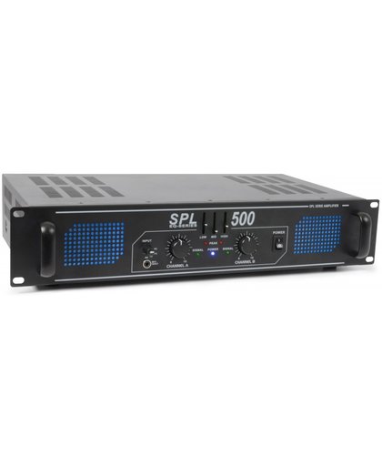 Skytec SPL500 2-kanaals versterker met 3-bands equalizer - 2x 250W