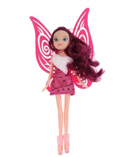 Toi Toys tienerpop Fairy Secrets elf 22 cm roze vleugels