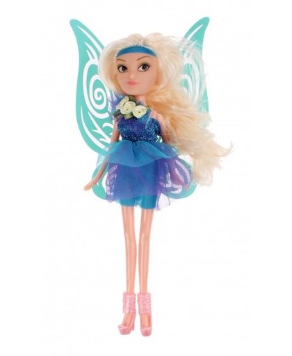 Toi Toys tienerpop Fairy Secrets elf 22 cm blauwe vleugels