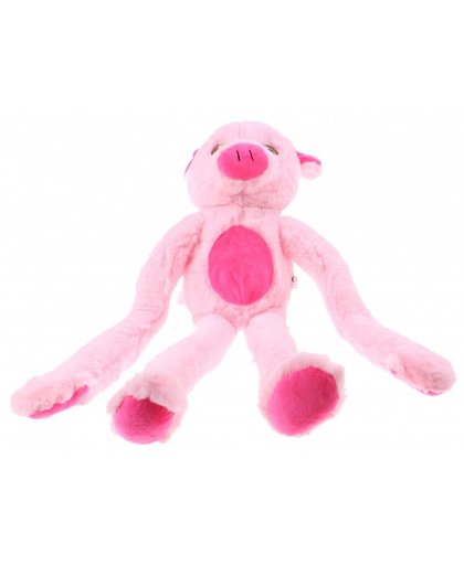 Toi Toys slingerknuffel varken pluche roze 48 cm