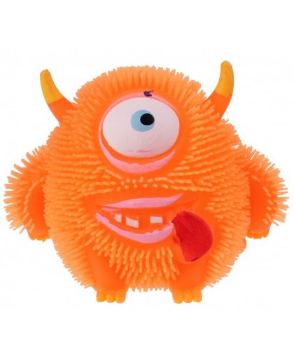 Toi Toys kneedfiguur monster met lichteffect oranje 10 cm