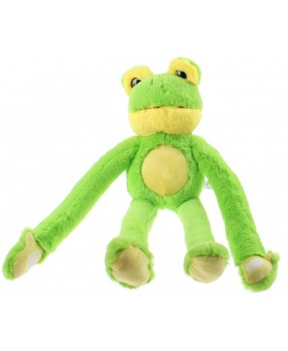 Toi Toys slingerknuffel kikker pluche groen 48 cm