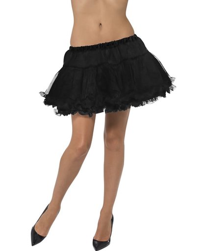 Zwarte Petticoat - kort model tule onderrok - 30 cm - maat S-M