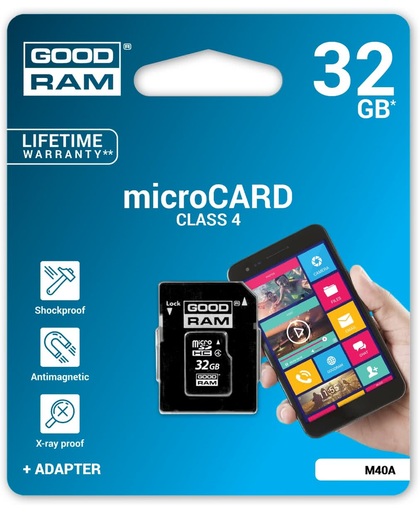 GOODRAM MICRO CARD 32GB CLASS 4