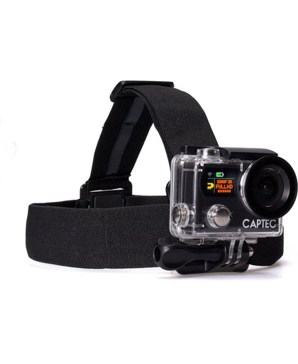 Captec GoPro Headstrap - GoPro Hoofdband met anti glij voering. GoPro head strap mount