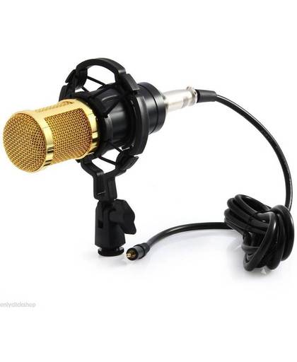 DisQounts Studio microfoon - microfoon voor PC - condensator microfoon - BM-800 - Voor professionele geluidsopnames - Goud